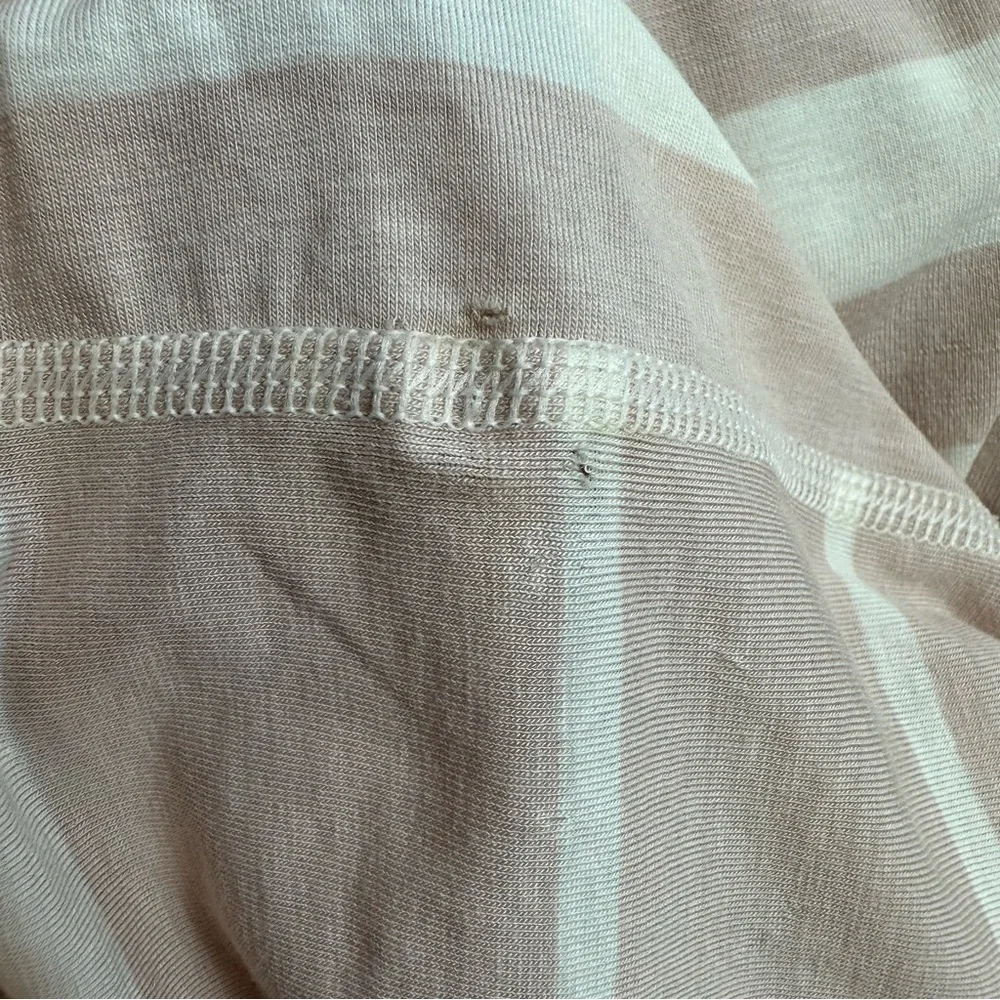 Lululemon Vinyasa Scarf One Size Pima Cotton Striped light pink & cream